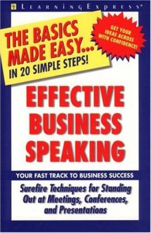 EFFECTIVE BUSINESS SPEAKING