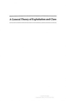 A General Theory of Exploitation and Class