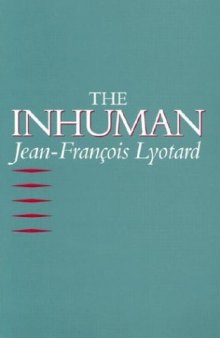 The Inhuman: Reflections on Time