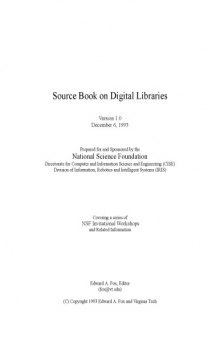 Source Book on Digital Libraries