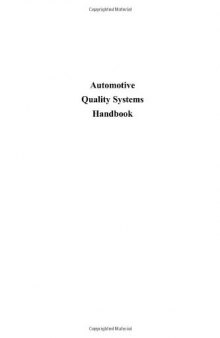 Automotive Quality Systems Handbook