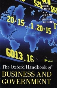 The Oxford Handbook of Business and Government 