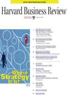 Harvard Business Review, February 2007 volume 85 