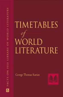 Timetables of World Literature