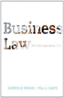 Business Law with UCC Applications Student Edition