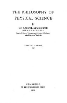Philosophy of Physical Science