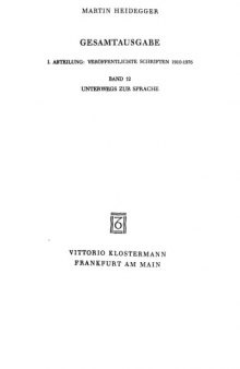 Unterwegs zur Sprache (1950-1959)