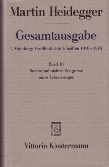 Reden und andere Zeugnisse eines Lebensweges