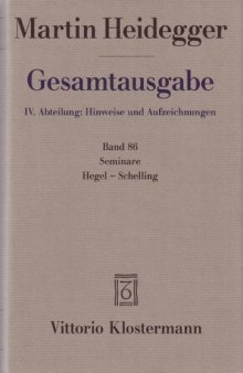 Seminare: Hegel-Schelling