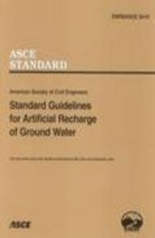 Standard guidelines for artificial recharge of ground water