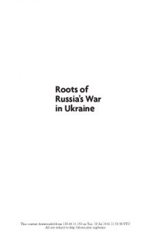 Roots of Russia’s War in Ukraine