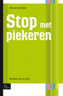 Stop met piekeren: Werkboek voor de cliënt