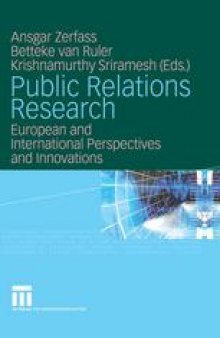 Public Relations Research: European and International Perspectives and Innovations