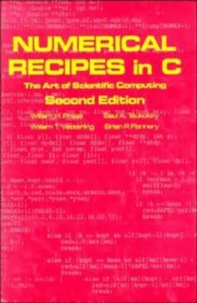 Numerical Recipes in C: The Art of Scientific Computing