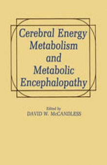 Cerebral Energy Metabolism and Metabolic Encephalopathy