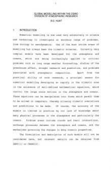 IGBP Workshop 13 on Mathematical and Statistical Modelling of Global Change Processes, Canberra, 23-27 April, 1990