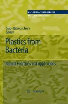 Plastics from Bacteria: Natural Functions and Applications