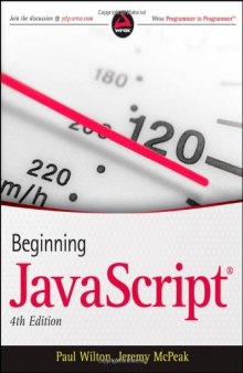 Beginning javascript, 4th edition