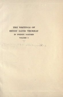 The Writings of Henry David Thoreau in 20 Volumes