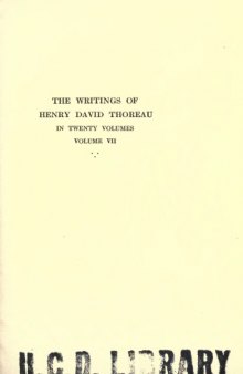 The Writings of Henry David Thoreau in 20 Volumes