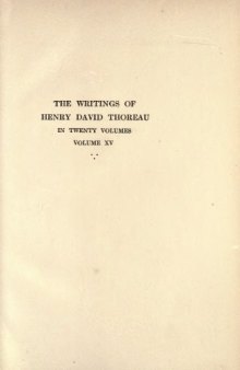 The Writings of Henry David Thoreau in 20 Volumes