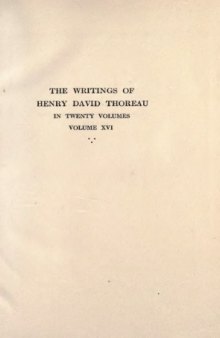 The Writings of Henry David Thoreau in 20 Volumes