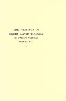 The Writings of Henry David Thoreau in 20 Volumes