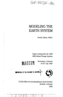 Modeling the Earth System [climatology]