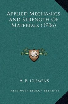 Applied Mechanics And Strength Of Materials