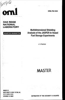 Multidimensional shielding analysis of the JASPER in-vessel fuel storage experiments