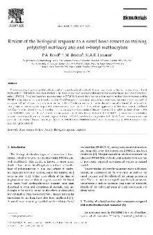 Biological Response to Cement containing Acrylic Polymers