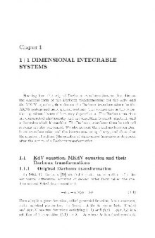 1+1 Dimensional Integrable Systems