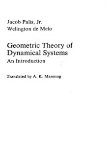 Geometric Theory of Dynamical Systems: An Introduction