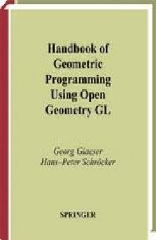 Handbook of Geometric Programming Using Open Geometry GL