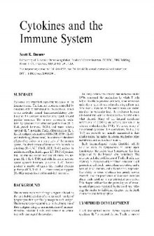Cytokines and the Immune System
