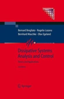 Dissipative Systems Analysis And Control