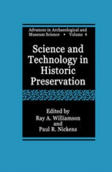 Science and Technology in Historic Preservation