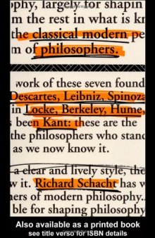 Classical Modern Philosophers: Descartes to Kant