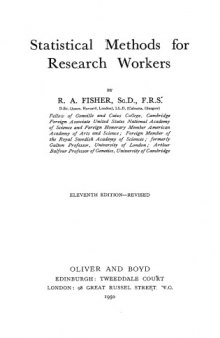 Statistical Methods For Research Workers