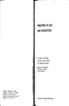 Vibrations of Soils and Foundations (Civil Engineering)