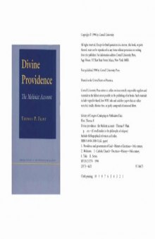 Divine Providence: The Molinist Account (Cornell Studies in the Philosophy of Religion)