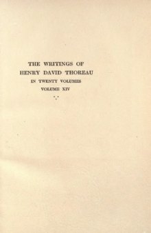 The Writings of Henry David Thoreau in 20 Volumes