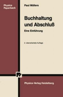 Buchhaltung und Abschluß: Eine Einführung