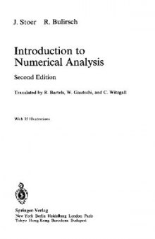 Introduction to Numerical Analysis english