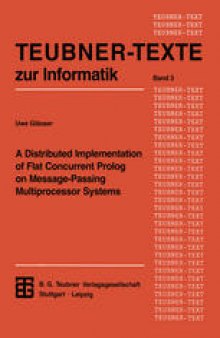 A Distributed Implementation of Flat Concurrent Prolog on Message-Passing Multiprocessor Systems