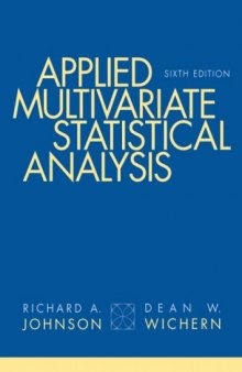 Applied multivariate statistical analysis, 6th Edition  