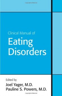 Clinical Manual of Eating Disorders