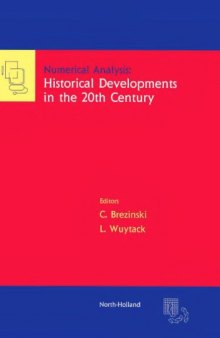 Numerical analysis: historical developments in the 20th century