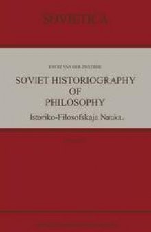 Soviet Historiography of Philosophy: Istoriko-Filosofskaja Nauka