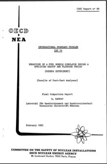 Behavior of a Fuel Bundle Simularor During Heatup, Flooding (csni85-98)